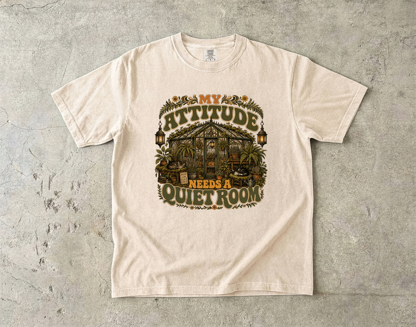 My Attitude Needs A Quiet Room Introvert -Comfort Colors T-shirt