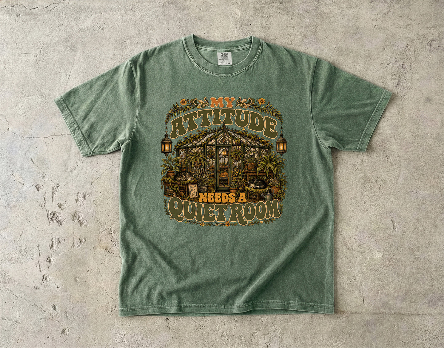 My Attitude Needs A Quiet Room Introvert -Comfort Colors T-shirt