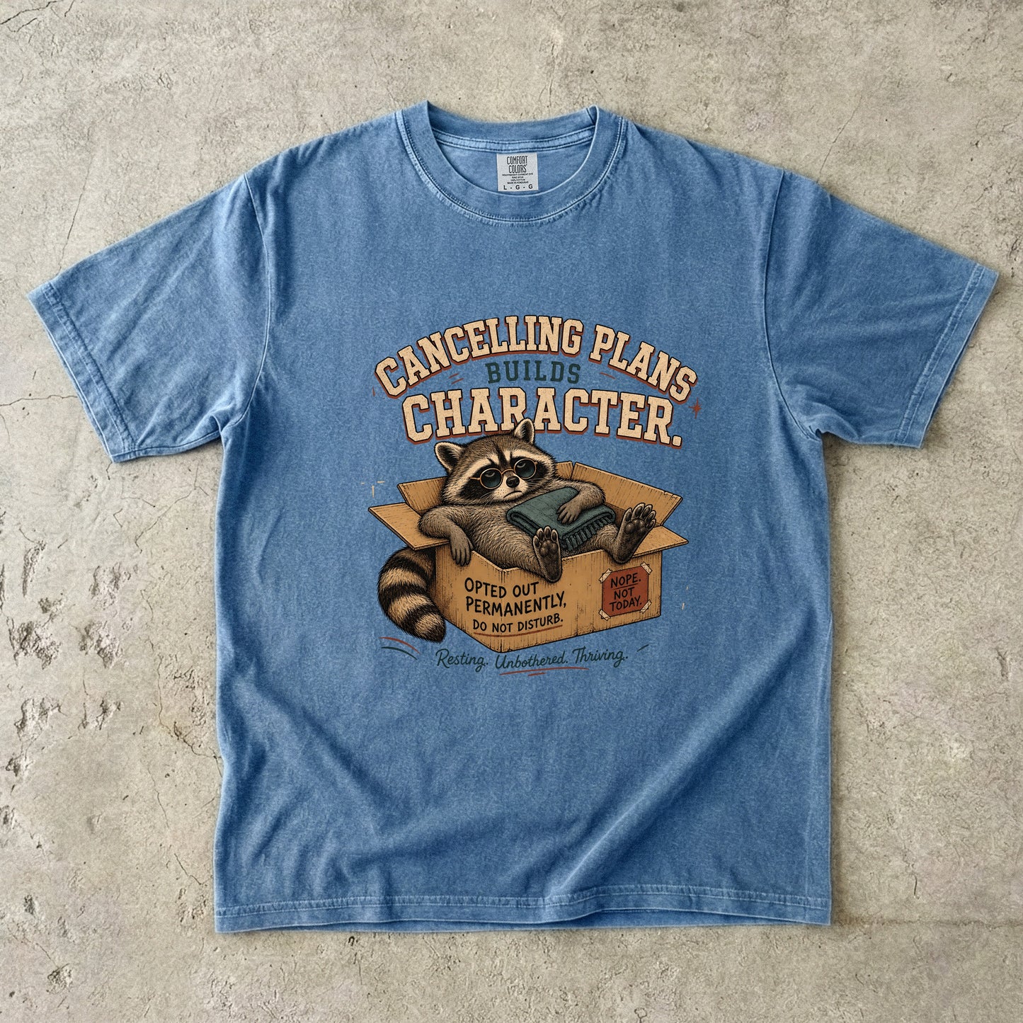 Canceling Plans Builds Character Tee -Comfort Colors T-shirt
