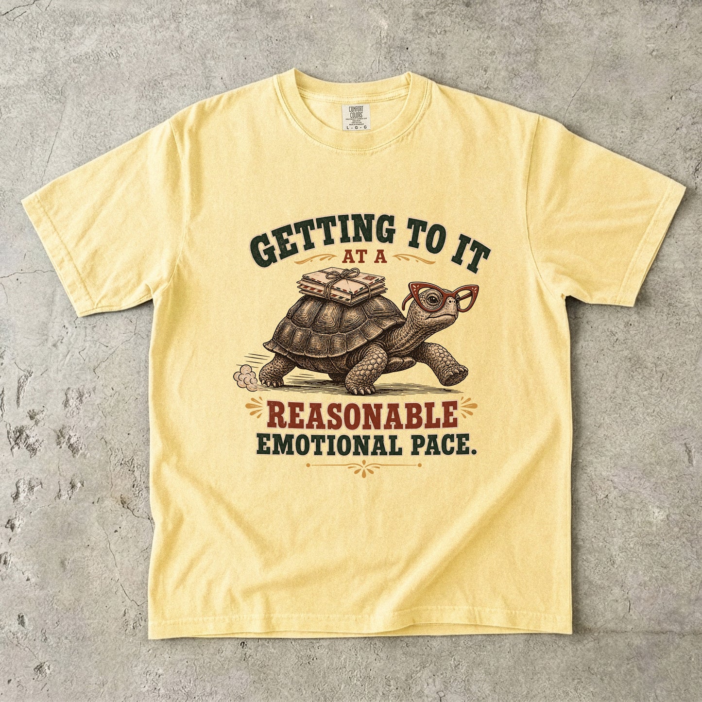 Overwhelmed Woman Shirt – Getting to It at a Reasonable Emotional Pace -Comfort Colors T-shirt
