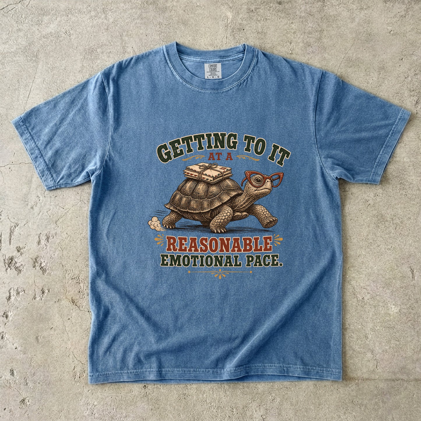Overwhelmed Woman Shirt – Getting to It at a Reasonable Emotional Pace -Comfort Colors T-shirt