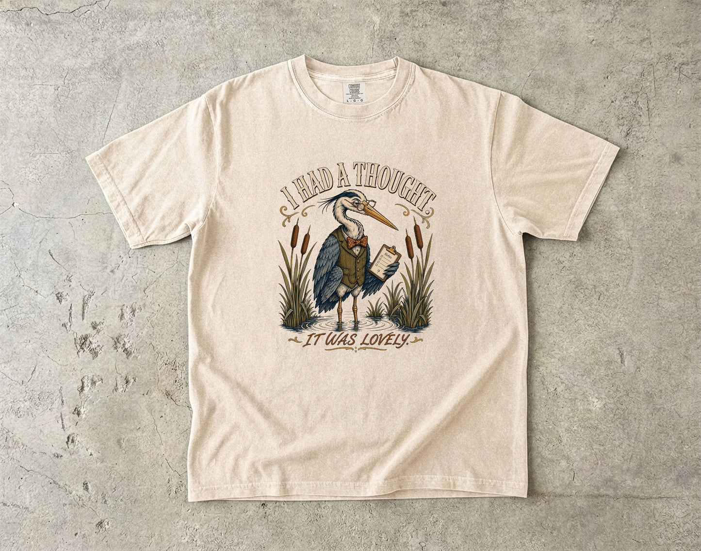 ADHD Brain Fog Shirt – I Had a Thought It Was Lovely -Comfort Colors T-shirt
