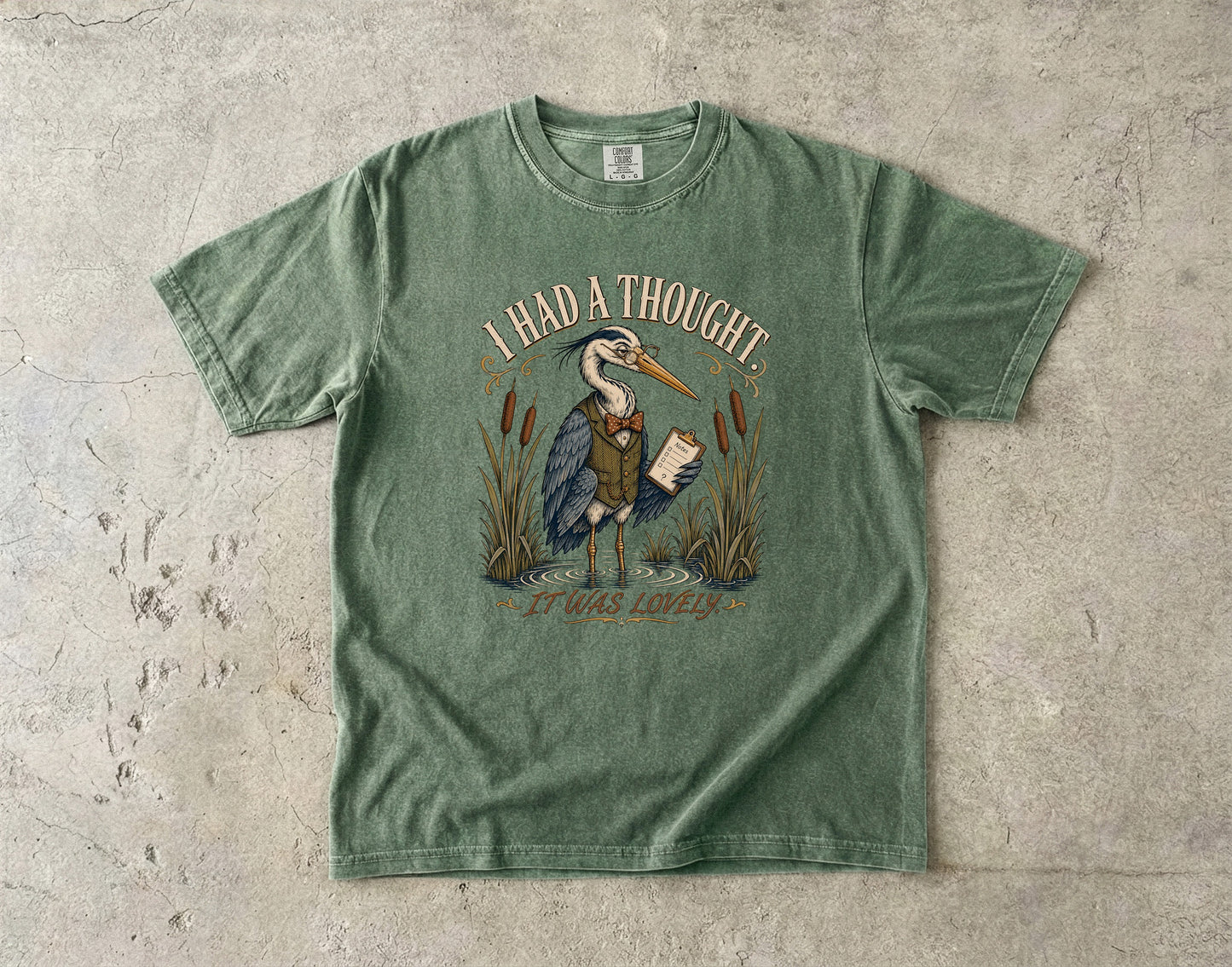 ADHD Brain Fog Shirt – I Had a Thought It Was Lovely -Comfort Colors T-shirt