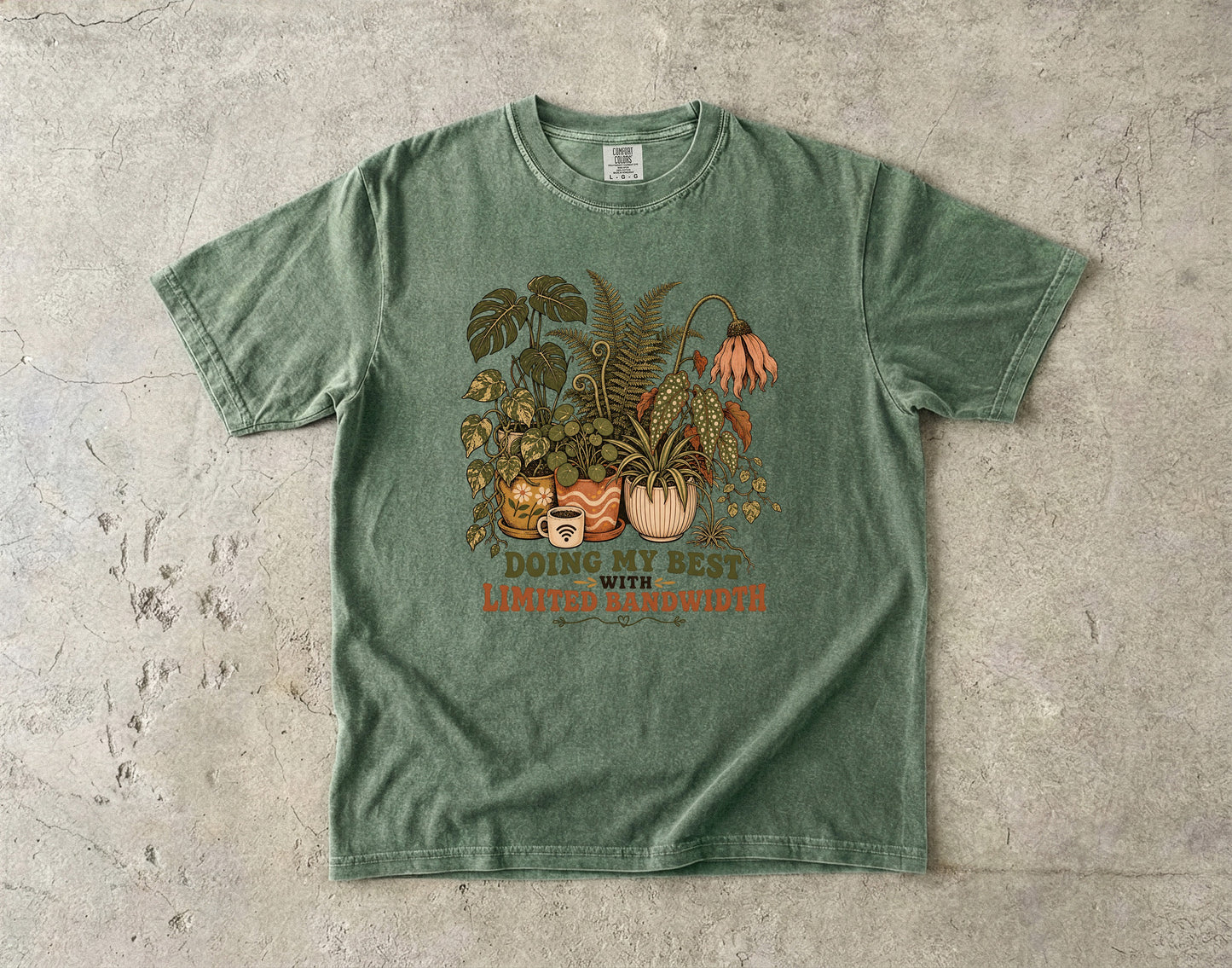 ADHD Woman Shirt – Doing My Best With Limited Bandwidth -Comfort Colors T-shirt
