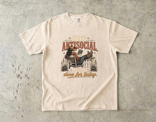 Introvert Shirt – Not Antisocial Just Done for Today -Comfort Colors T-shirt