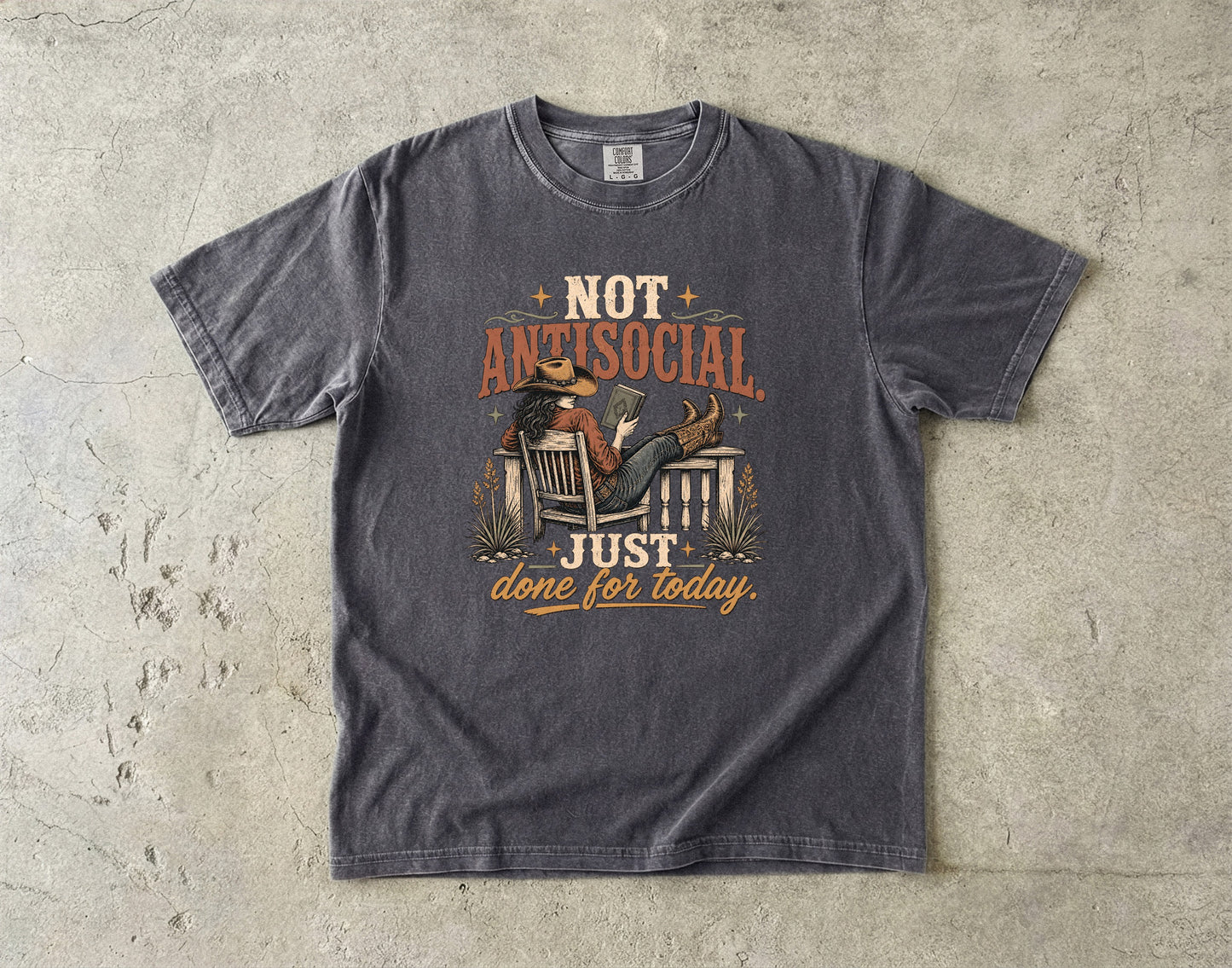 Introvert Shirt – Not Antisocial Just Done for Today -Comfort Colors T-shirt