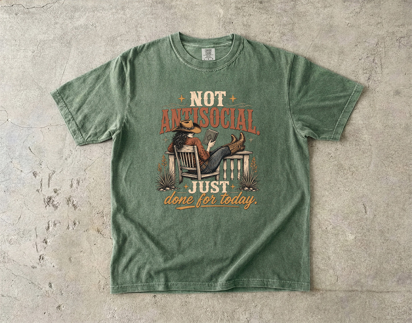 Introvert Shirt – Not Antisocial Just Done for Today -Comfort Colors T-shirt