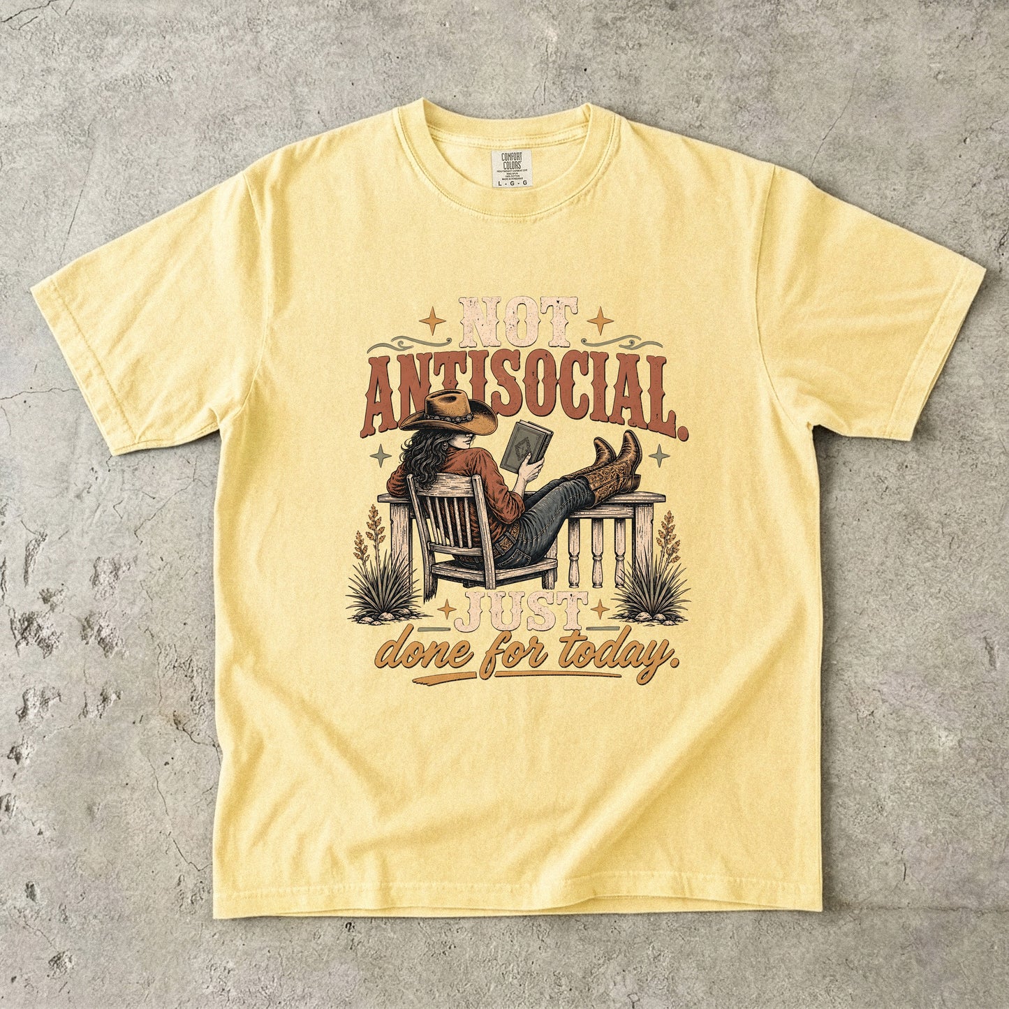 Introvert Shirt – Not Antisocial Just Done for Today -Comfort Colors T-shirt
