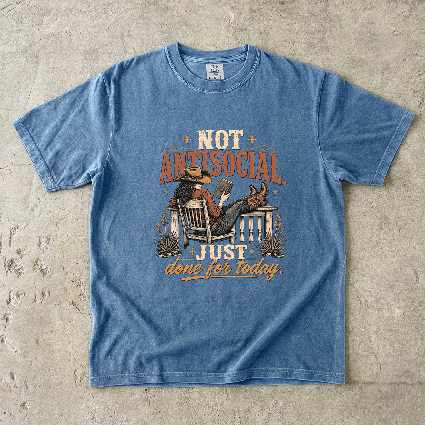 Introvert Shirt – Not Antisocial Just Done for Today -Comfort Colors T-shirt