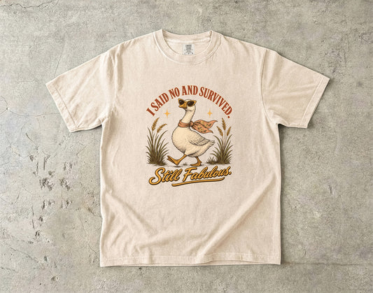 Boundary Shirt for Women – I Said No and Survived Goose Tee -Comfort Colors T-shirt