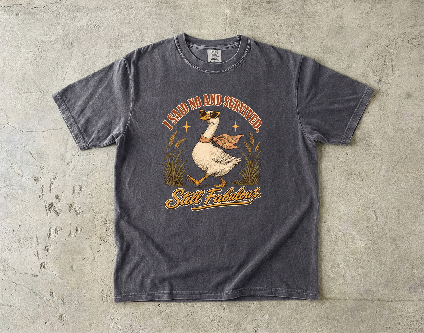 Boundary Shirt for Women – I Said No and Survived Goose Tee -Comfort Colors T-shirt