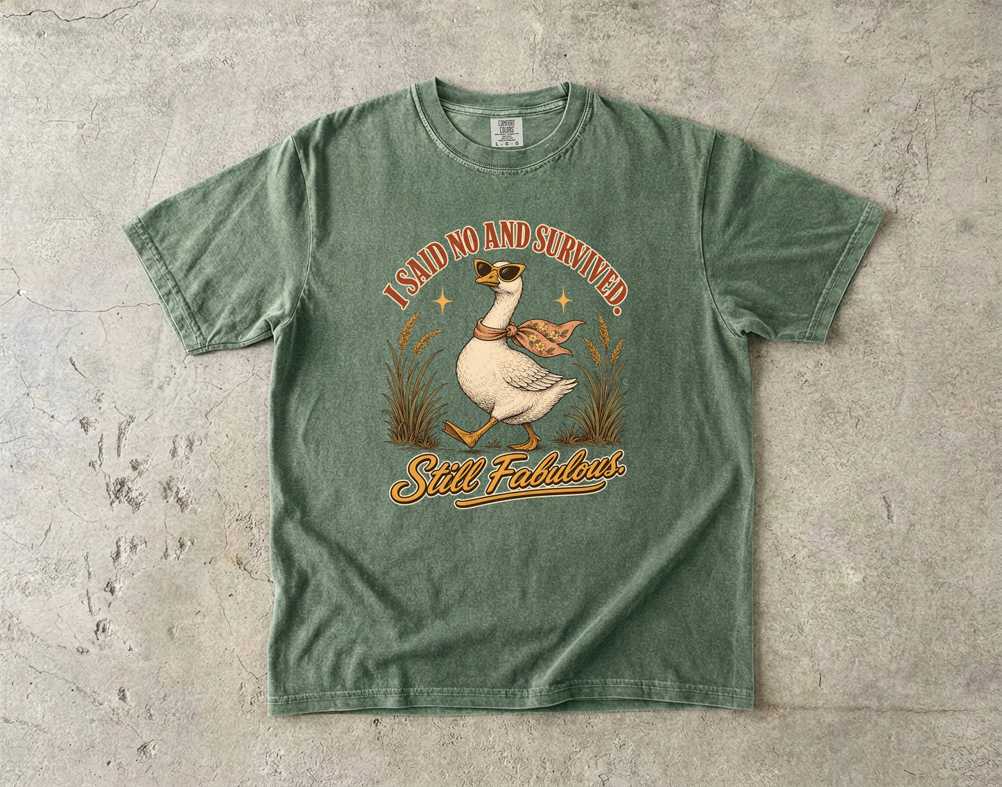 Boundary Shirt for Women – I Said No and Survived Goose Tee -Comfort Colors T-shirt