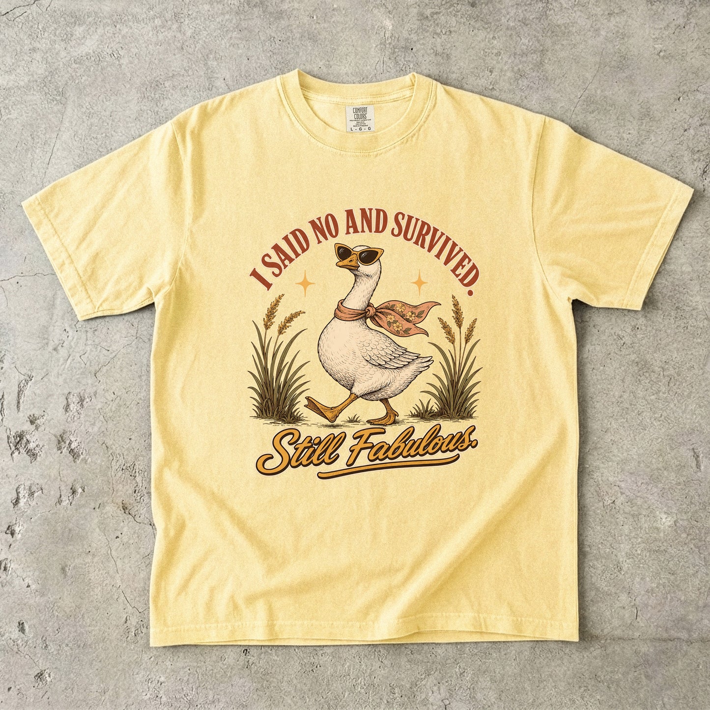 Boundary Shirt for Women – I Said No and Survived Goose Tee -Comfort Colors T-shirt