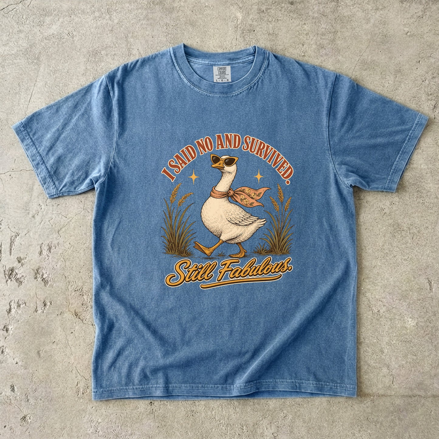 Boundary Shirt for Women – I Said No and Survived Goose Tee -Comfort Colors T-shirt