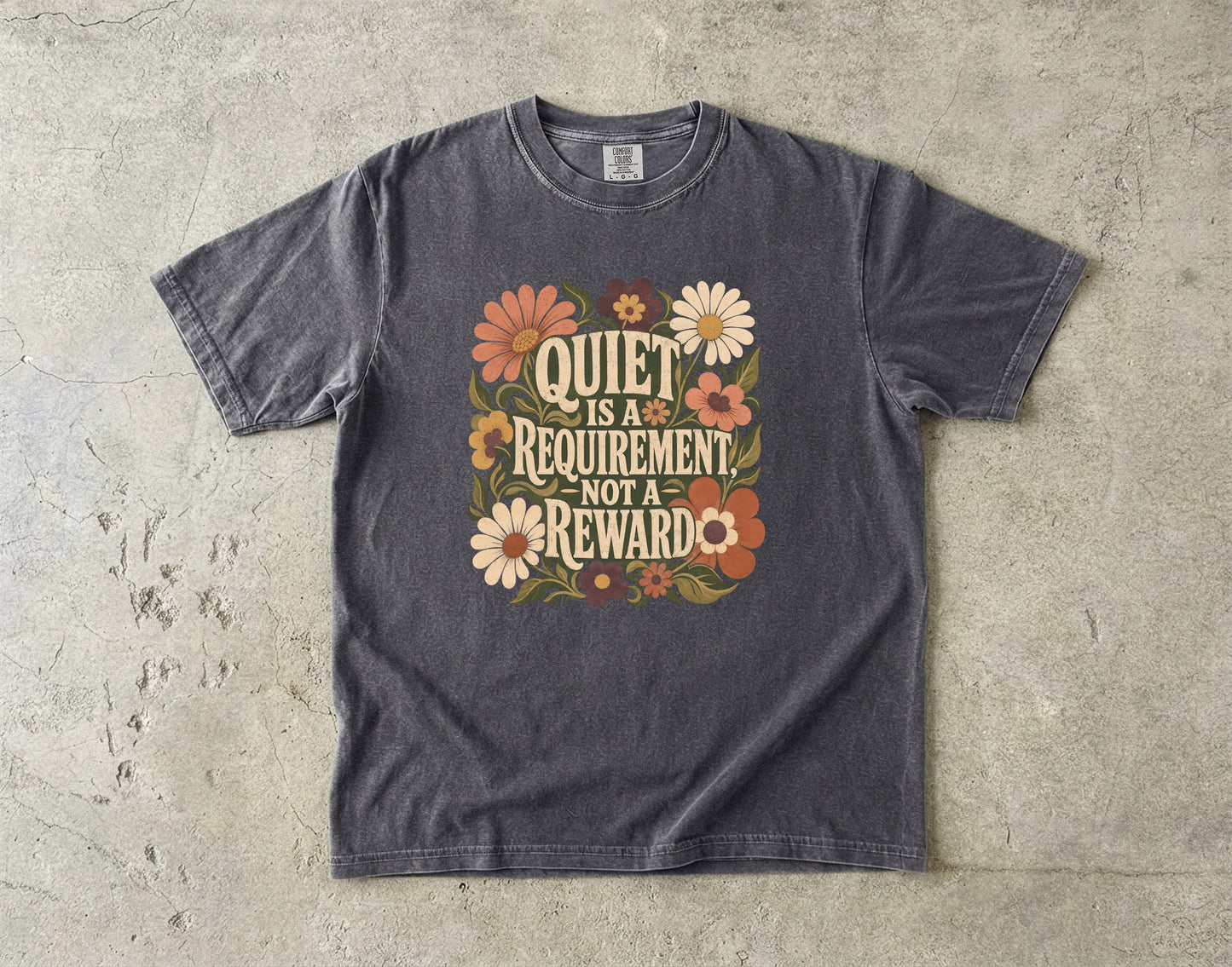 Introvert Self Care Shirt – Quiet Is a Requirement Not a Reward -Comfort Colors T-shirt