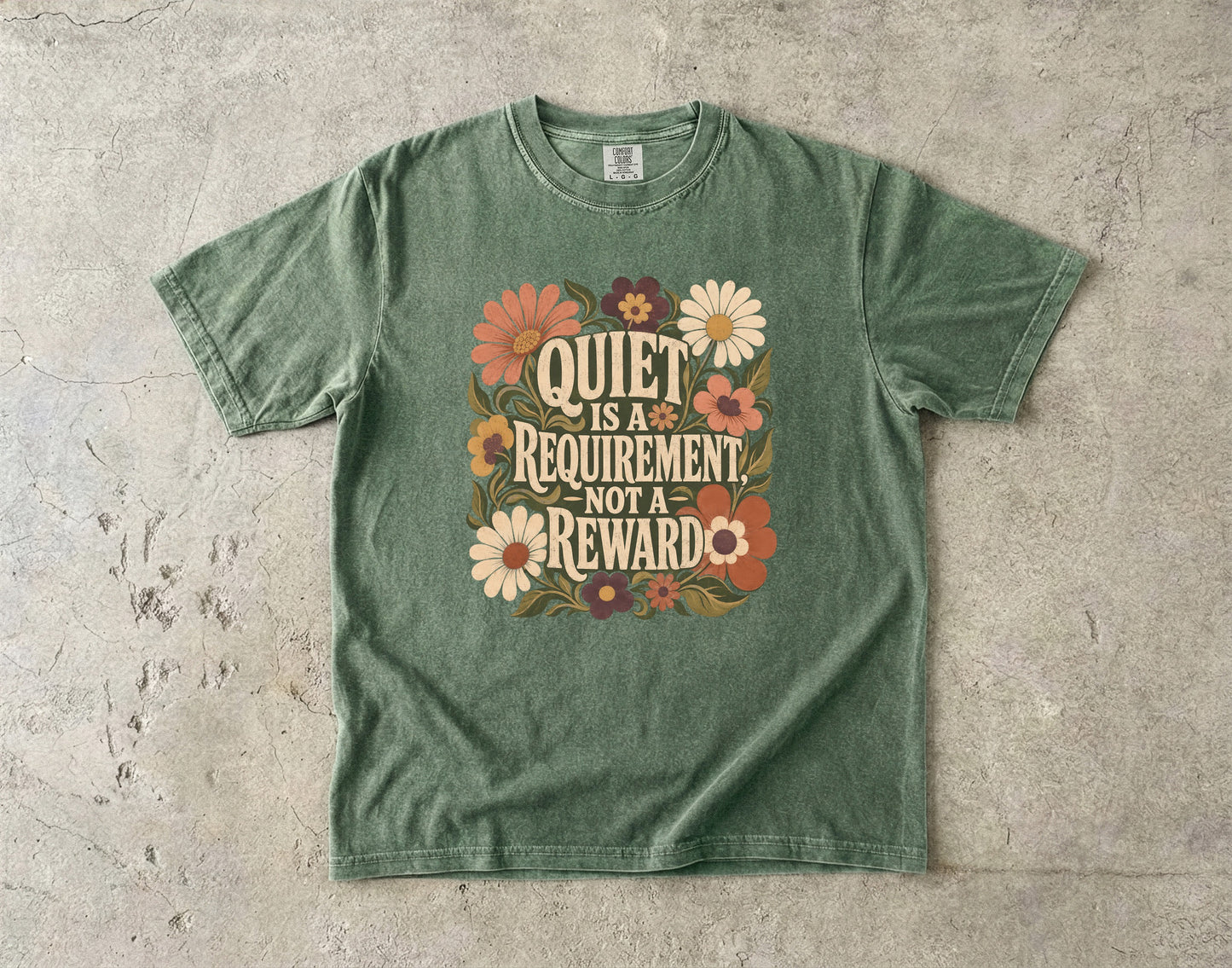 Introvert Self Care Shirt – Quiet Is a Requirement Not a Reward -Comfort Colors T-shirt