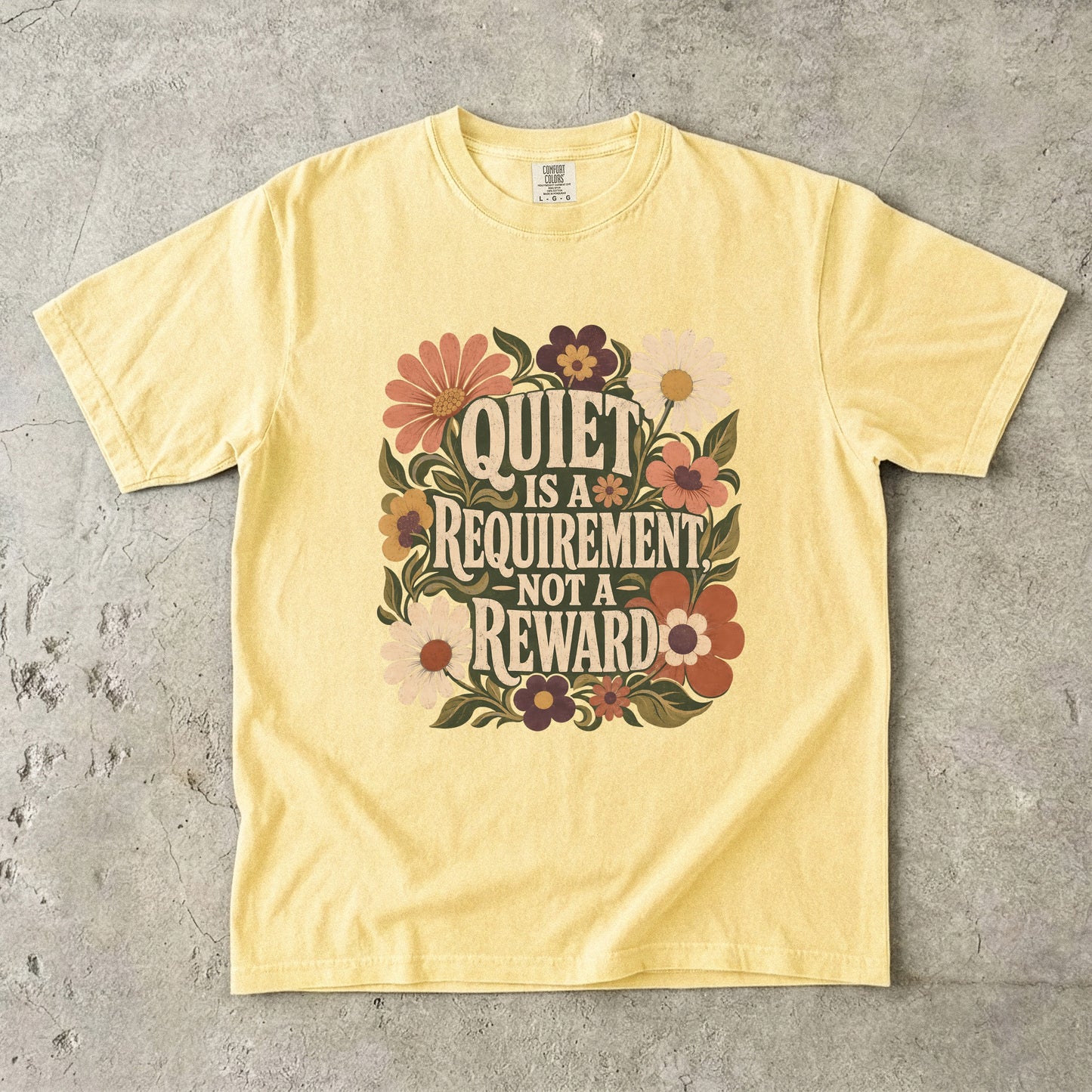 Introvert Self Care Shirt – Quiet Is a Requirement Not a Reward -Comfort Colors T-shirt