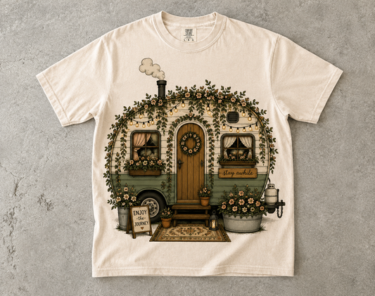 Cozy Vintage Camper -Comfort Colors T-shirt