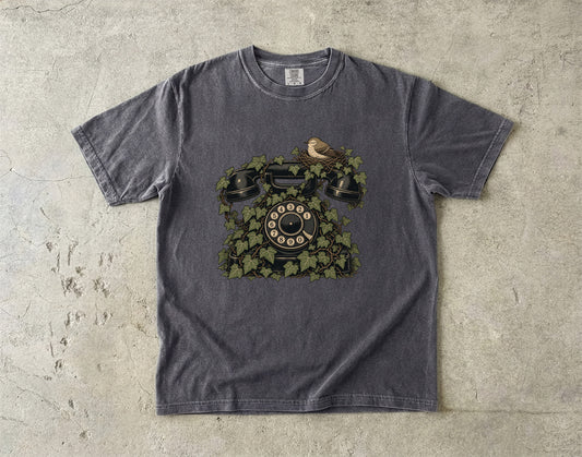 Vintage Telephone Ivy Tee -Comfort Colors T-shirt