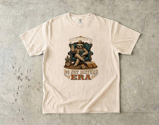 Do Not Disturb Era Funny Introvert Sloth Shirt|Comfort Colors T-shirt