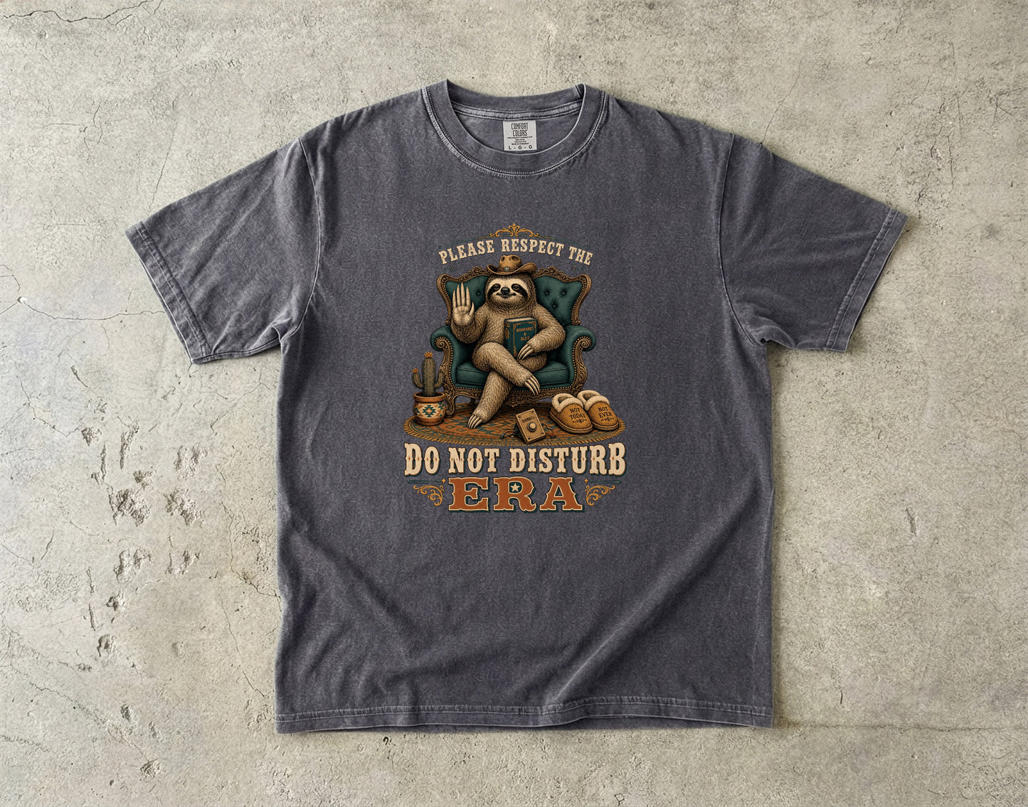 Do Not Disturb Era Funny Introvert Sloth Shirt|Comfort Colors T-shirt