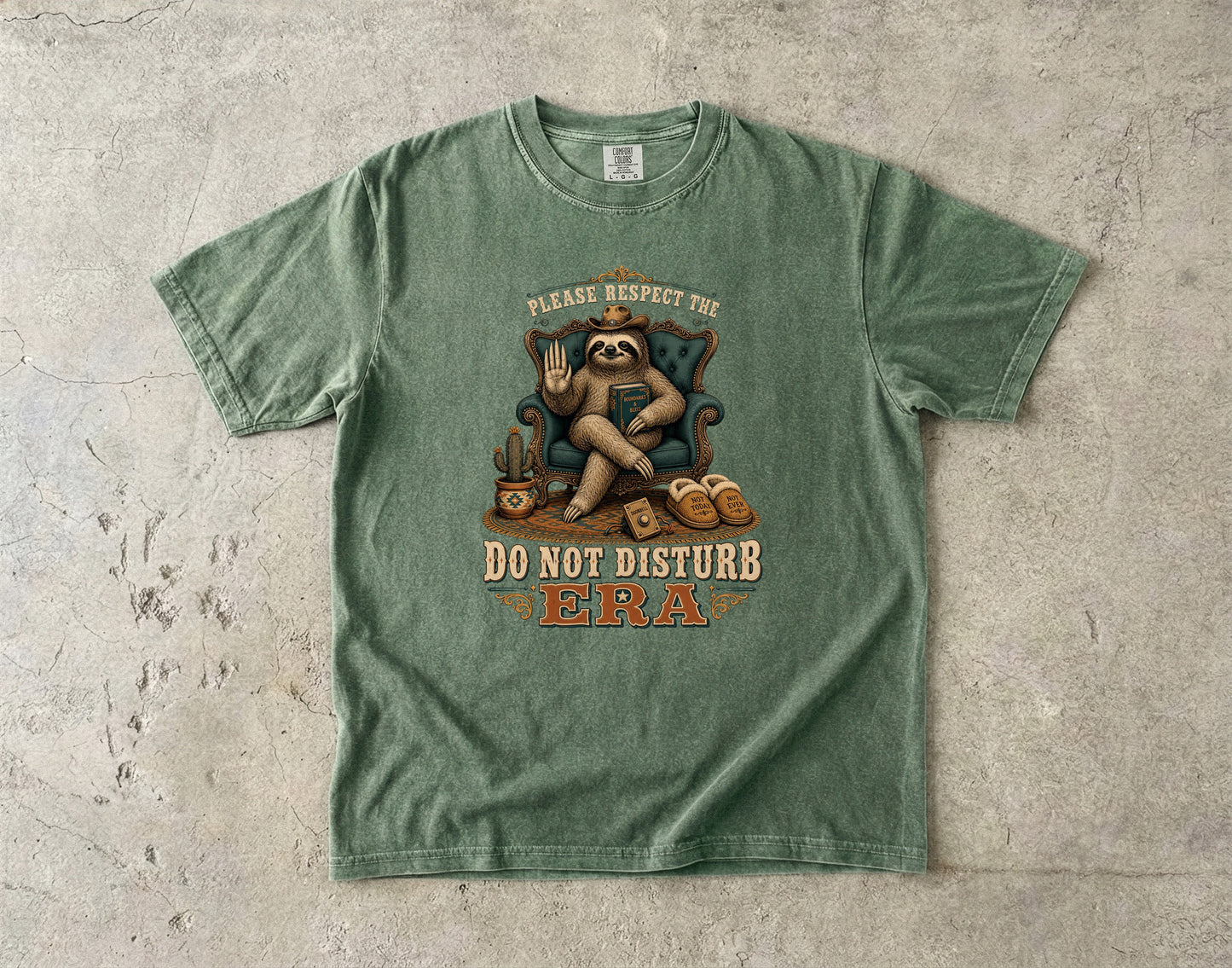 Do Not Disturb Era Funny Introvert Sloth Shirt|Comfort Colors T-shirt