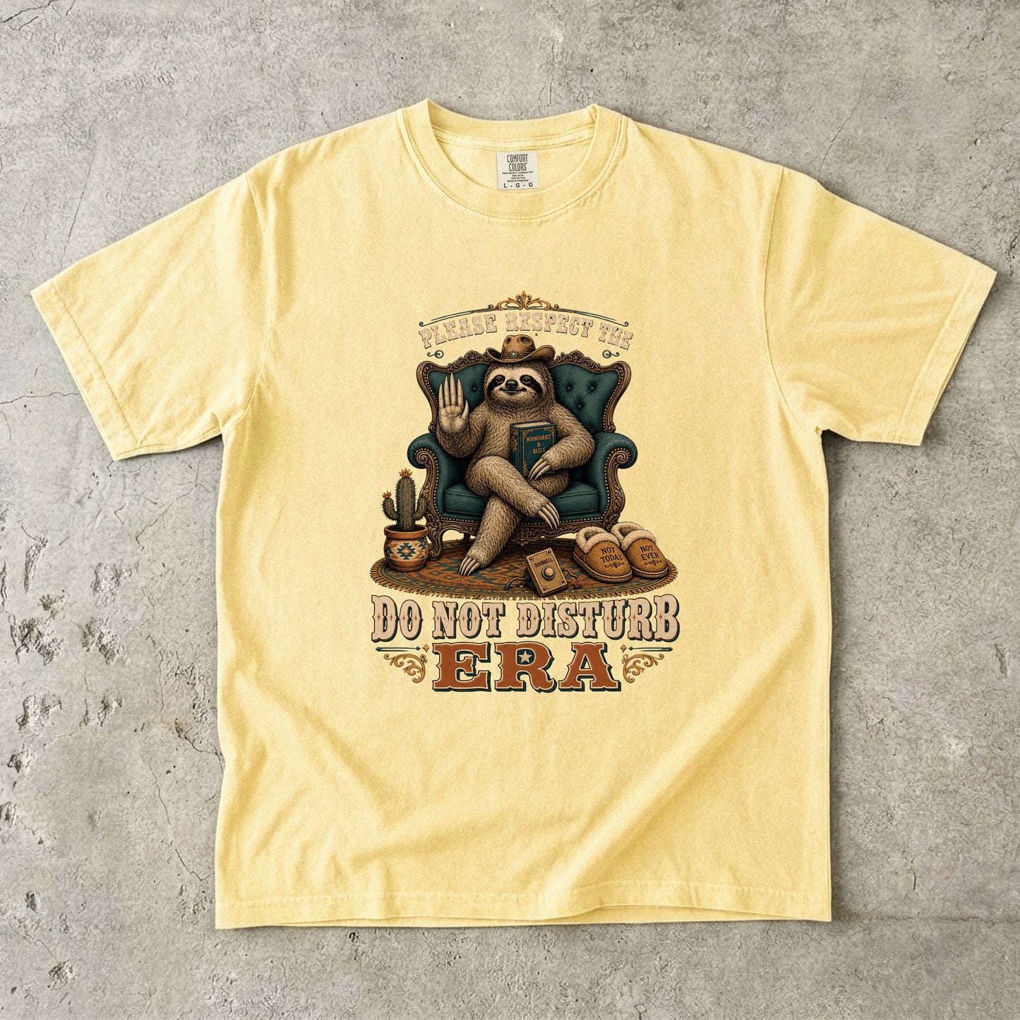 Do Not Disturb Era Funny Introvert Sloth Shirt|Comfort Colors T-shirt