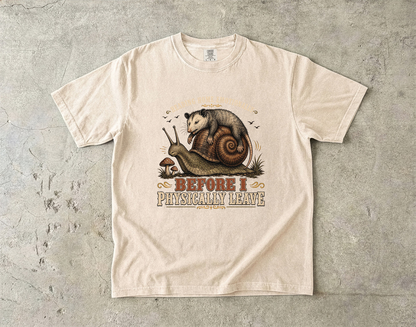 Before I Physically Leave Funny Introvert Shirt -Comfort Colors T-shirt