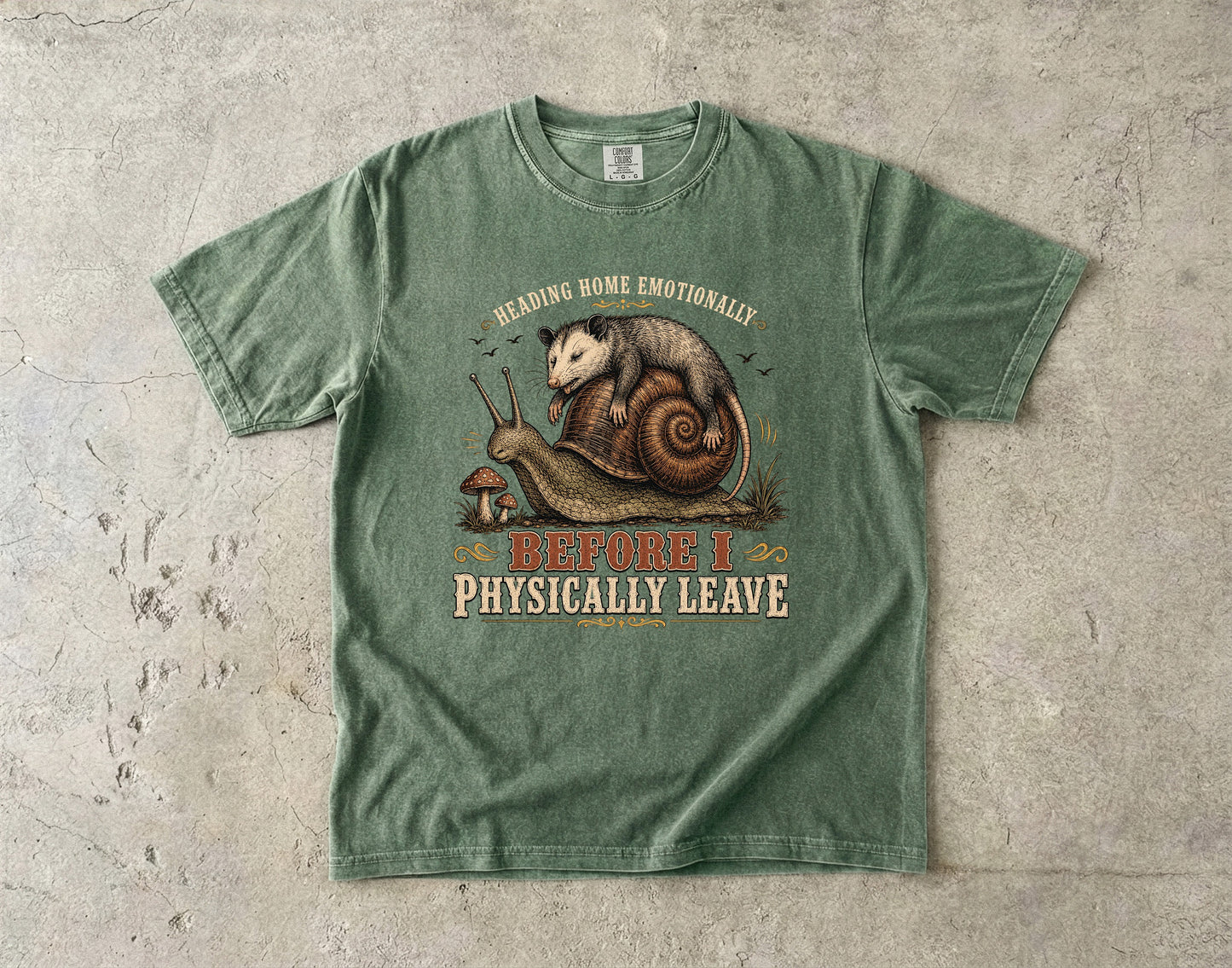 Before I Physically Leave Funny Introvert Shirt -Comfort Colors T-shirt