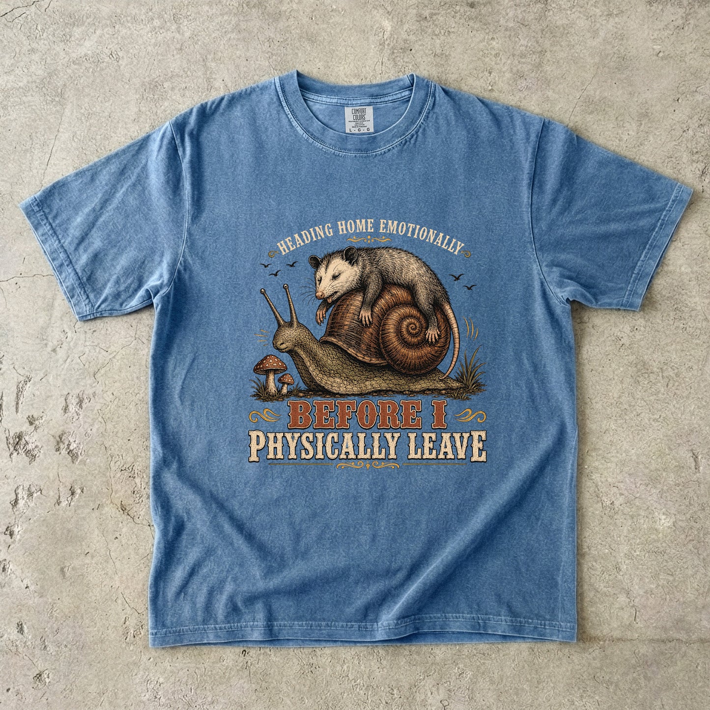 Before I Physically Leave Funny Introvert Shirt -Comfort Colors T-shirt