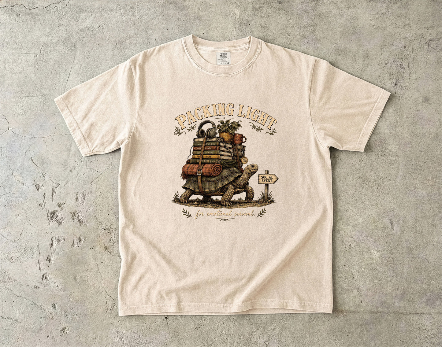 Packing Light for Emotional Survival Introvert Shirt | Comfort Colors T-shirt