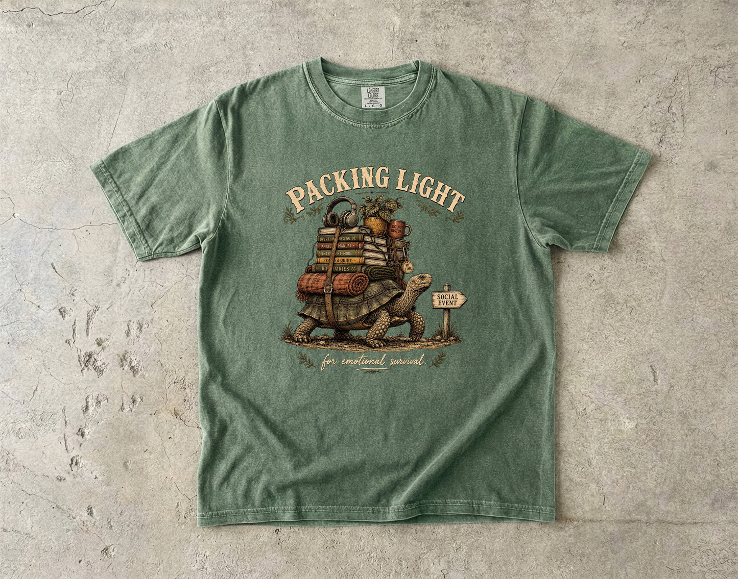 Packing Light for Emotional Survival Introvert Shirt | Comfort Colors T-shirt
