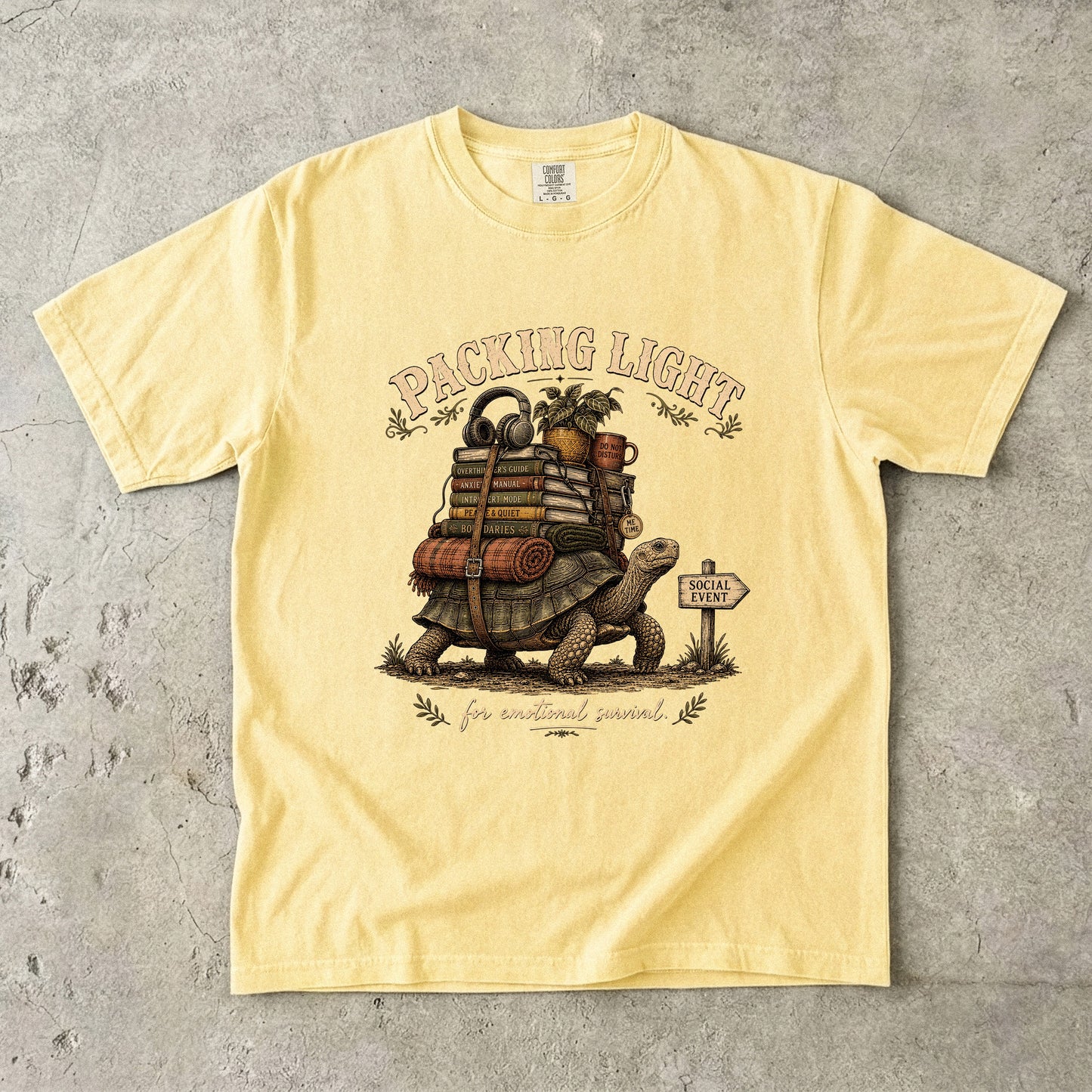 Packing Light for Emotional Survival Introvert Shirt | Comfort Colors T-shirt