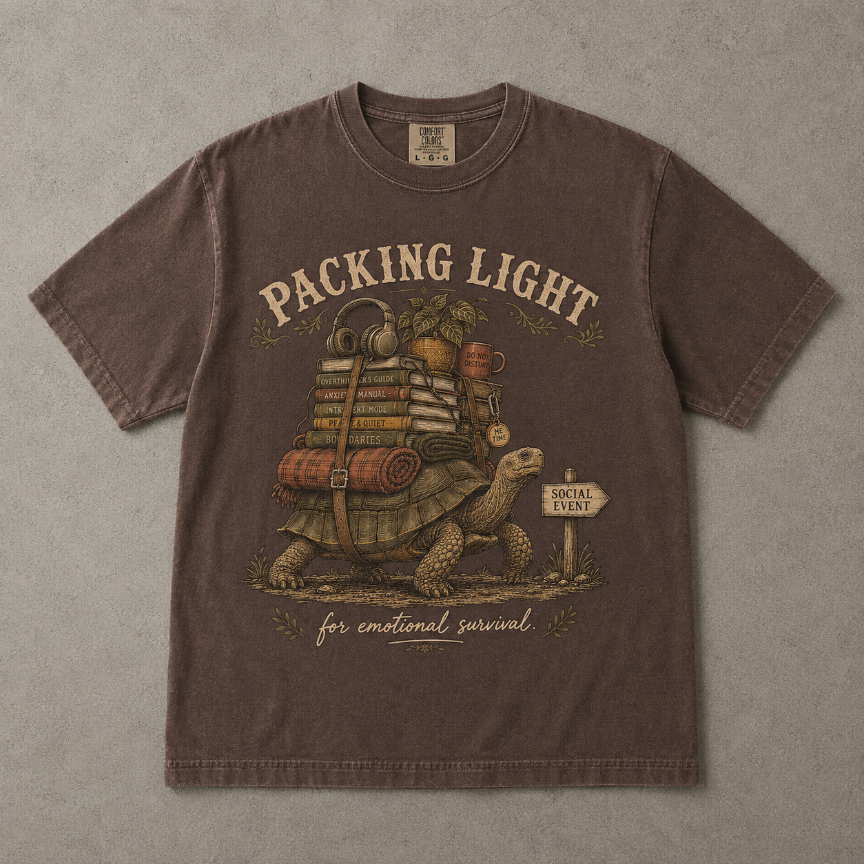 Packing Light for Emotional Survival Introvert Shirt | Comfort Colors T-shirt