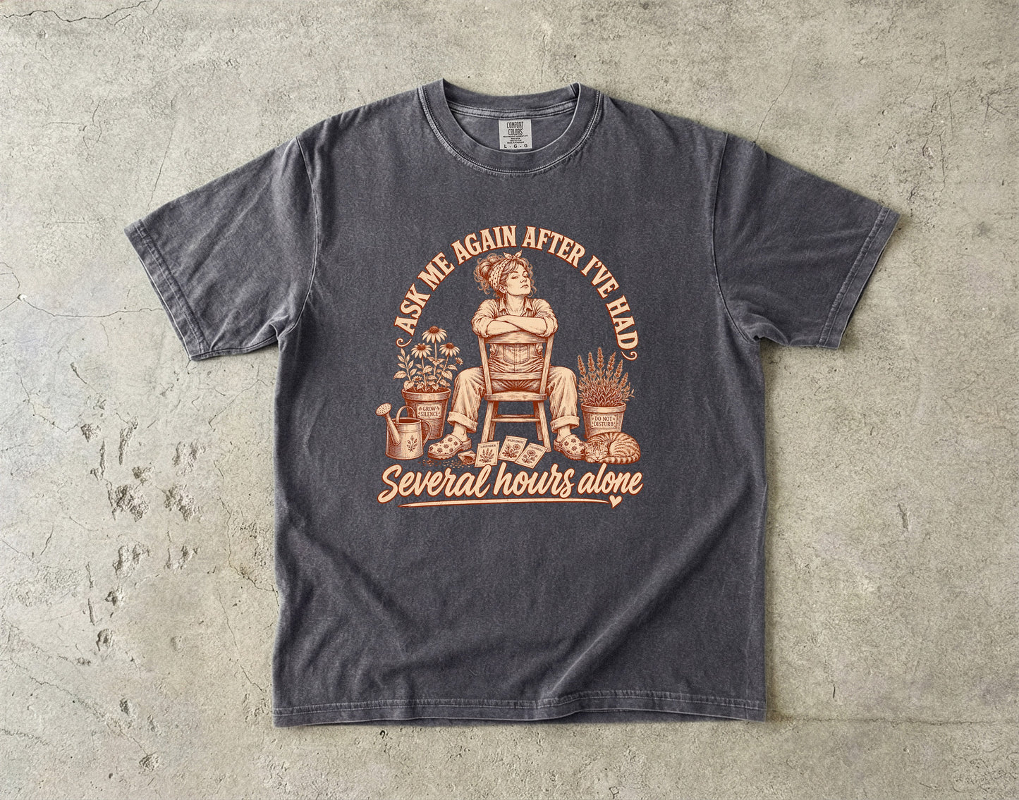 Ask Me After Several Hours Alone Introvert Shirt|Comfort Colors T-shirt