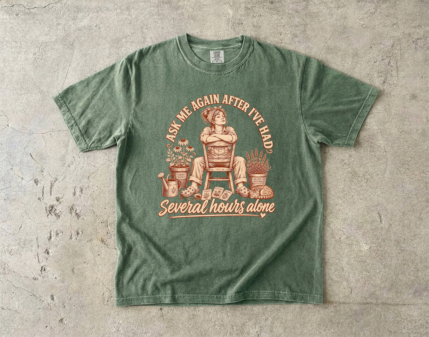 Ask Me After Several Hours Alone Introvert Shirt|Comfort Colors T-shirt