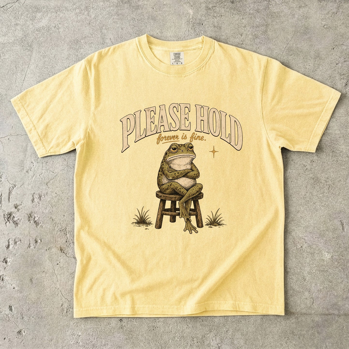 Hold Forever Is Fine Shirt | Funny Introvert Frog Tee-Comfort Colors T-shirt