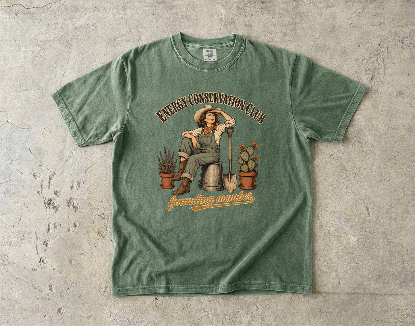 Energy Conservation Club Shirt | Funny Midlife Woman Graphic Tee -Comfort Colors T-shirt