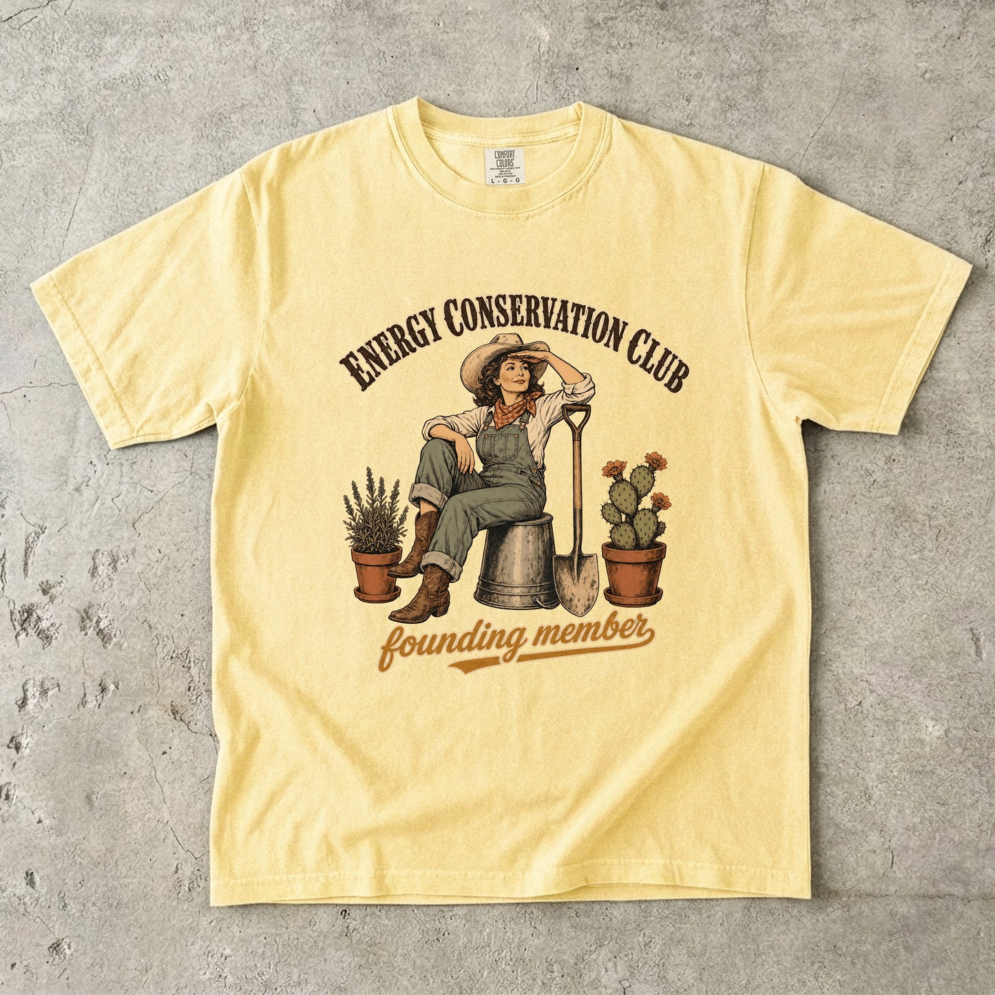 Energy Conservation Club Shirt | Funny Midlife Woman Graphic Tee -Comfort Colors T-shirt