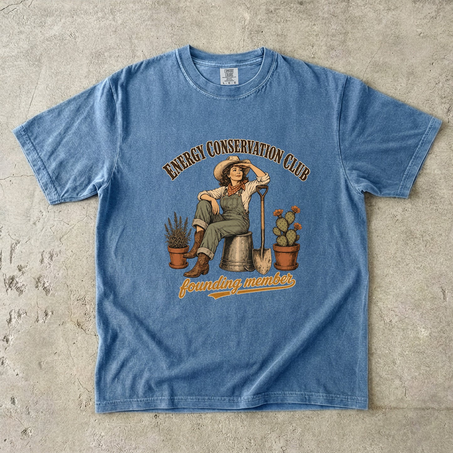 Energy Conservation Club Shirt | Funny Midlife Woman Graphic Tee -Comfort Colors T-shirt