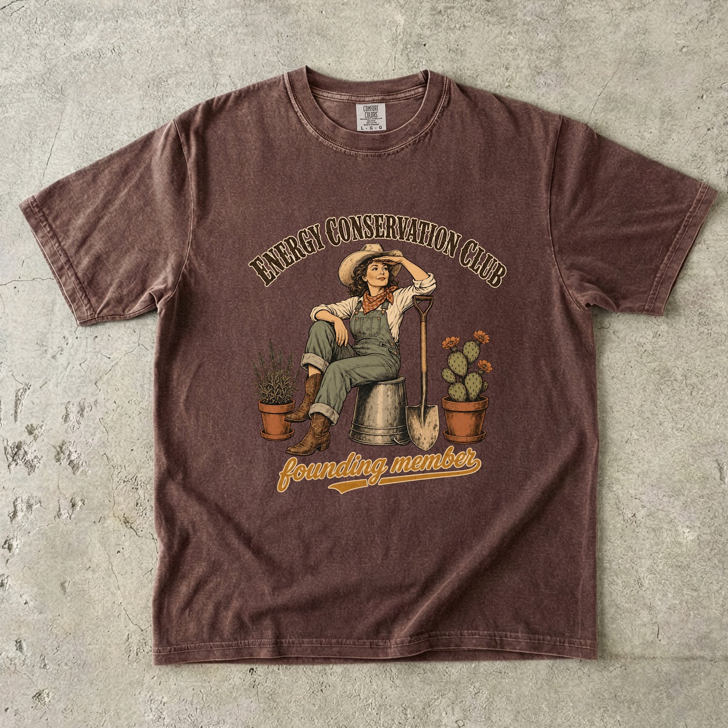 Energy Conservation Club Shirt | Funny Midlife Woman Graphic Tee -Comfort Colors T-shirt