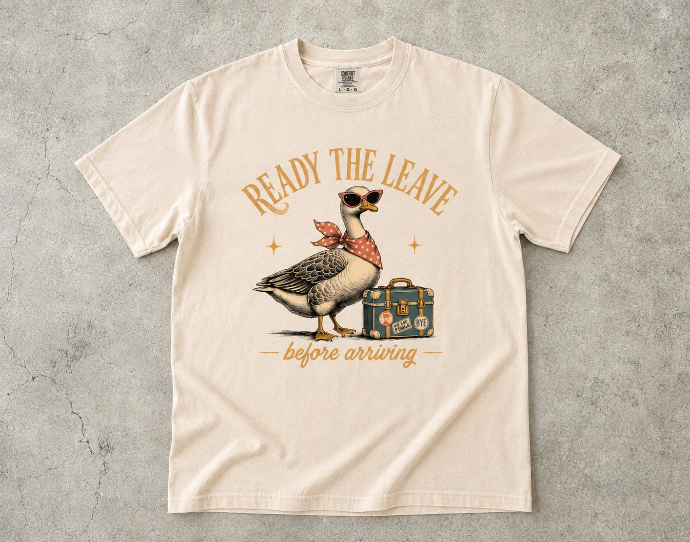 Ready to Leave Before Arriving Shirt | Funny Introvert Goose Tee -Comfort Colors T-shirt