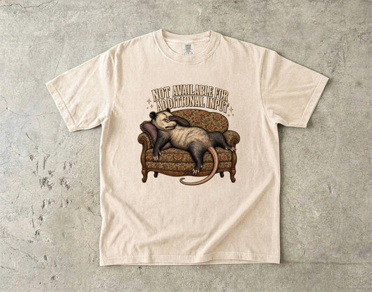 Not Available for Additional Input Possum Design -Comfort Colors T-shirt