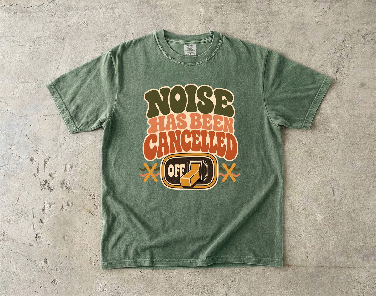 Noise Has Been Cancelled Shirt – Overstimulated Introvert Retro -Comfort Colors T-shirt