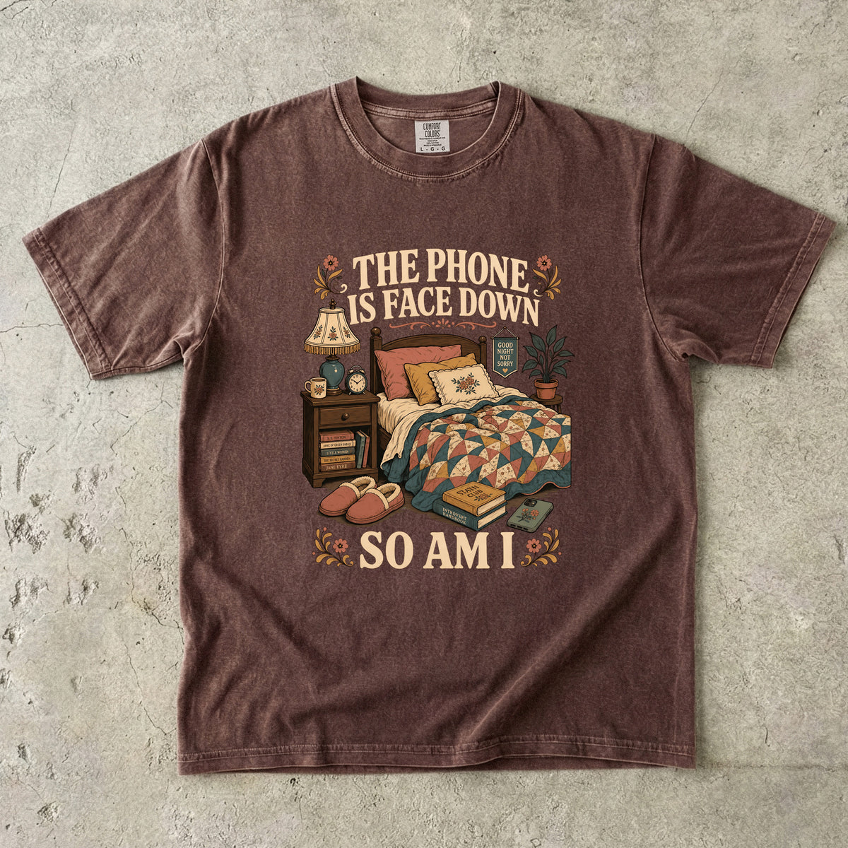 Cozy Introvert Bedroom T-Shirt for Women -Comfort Colors T-shirt