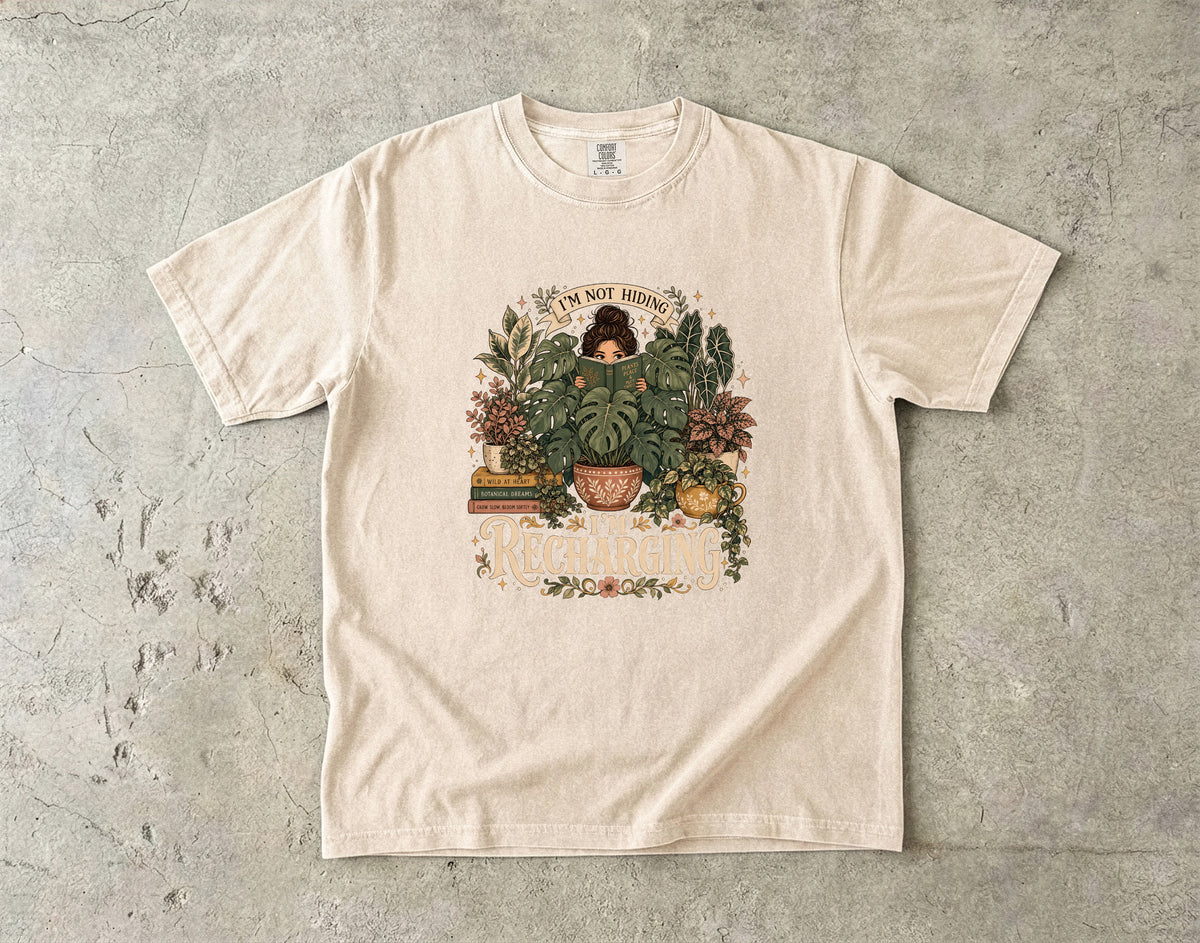 Funny Introvert Plant Lover T-Shirt for Women - Comfort Colors T-shirt