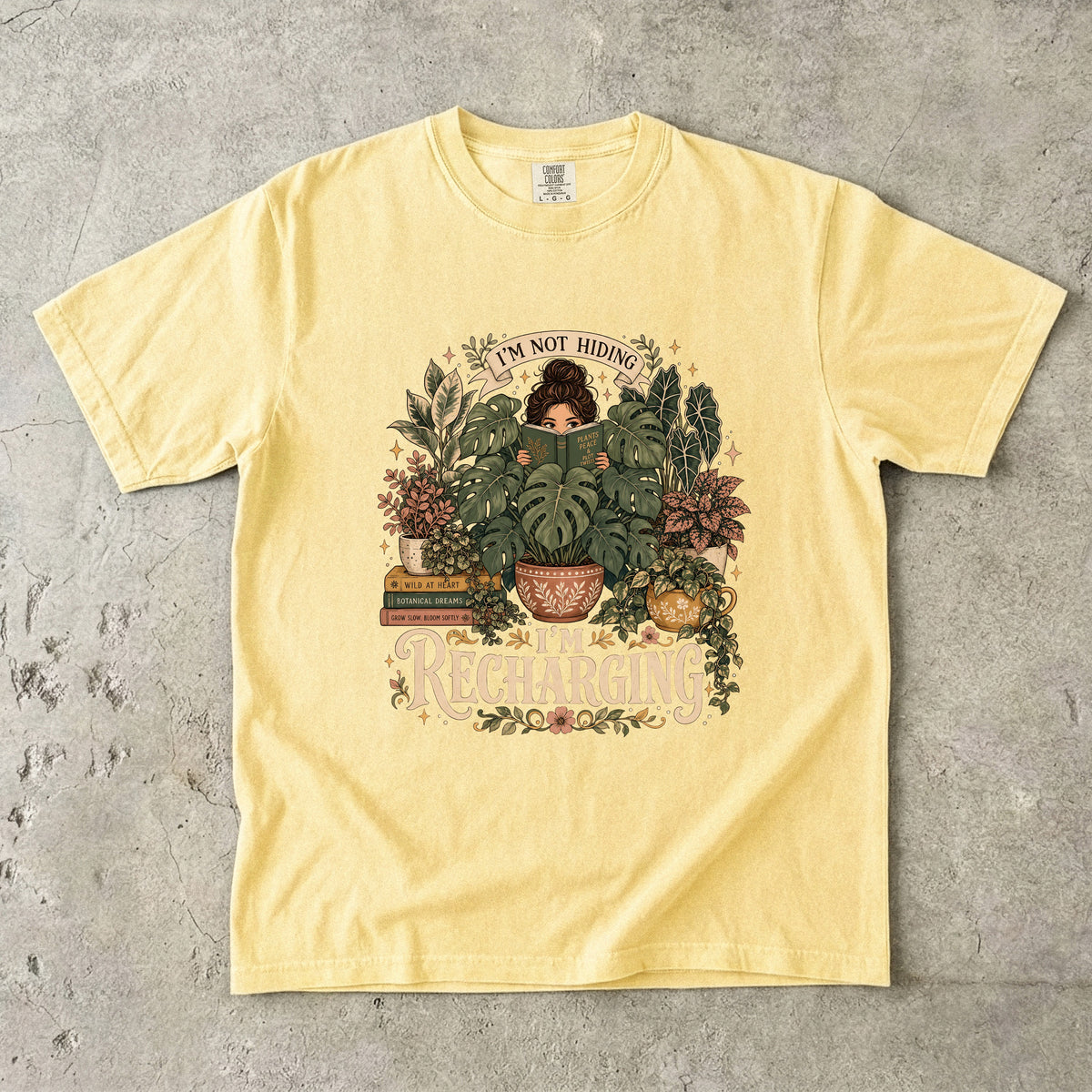 Funny Introvert Plant Lover T-Shirt for Women - Comfort Colors T-shirt