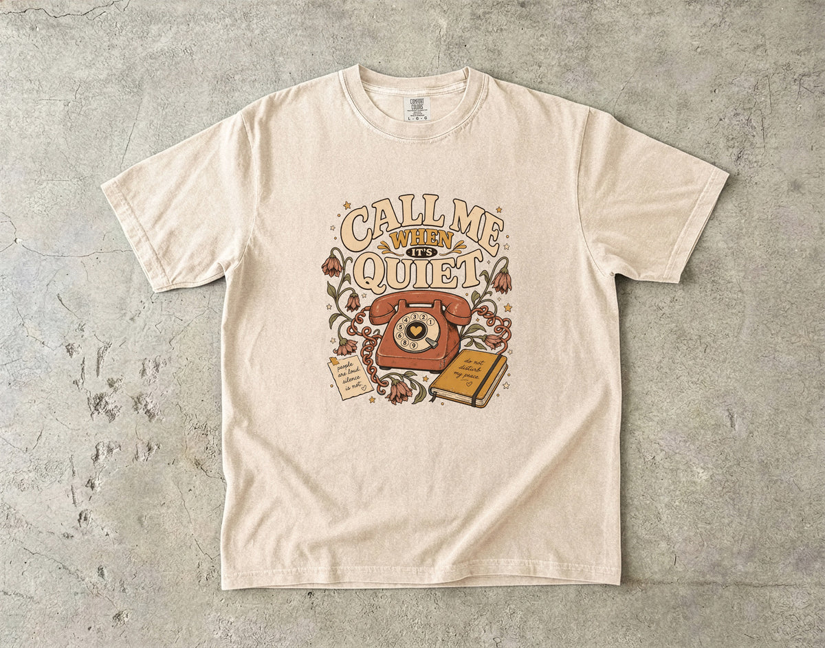 Funny Introvert Phone T-Shirt for Women -Comfort Colors T-shirt