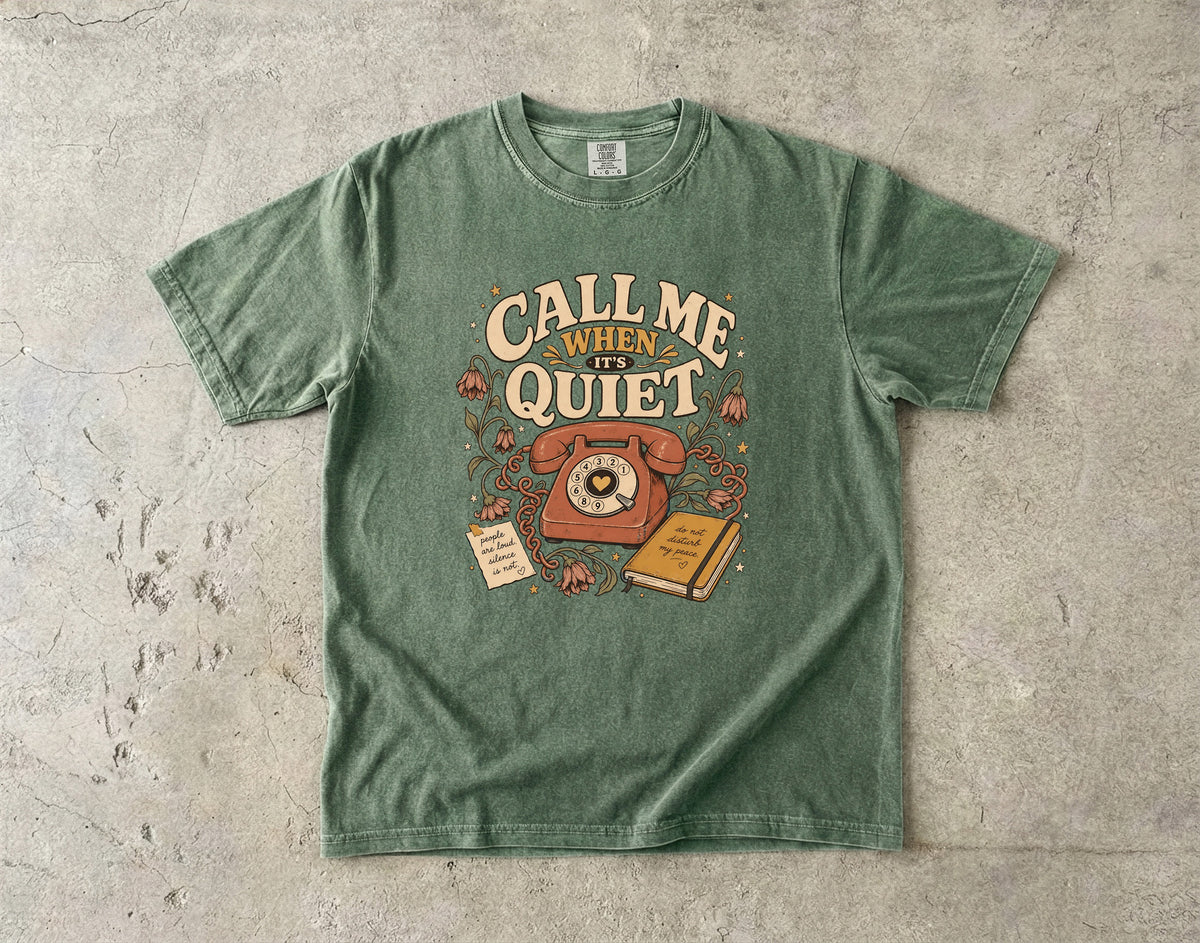 Funny Introvert Phone T-Shirt for Women -Comfort Colors T-shirt