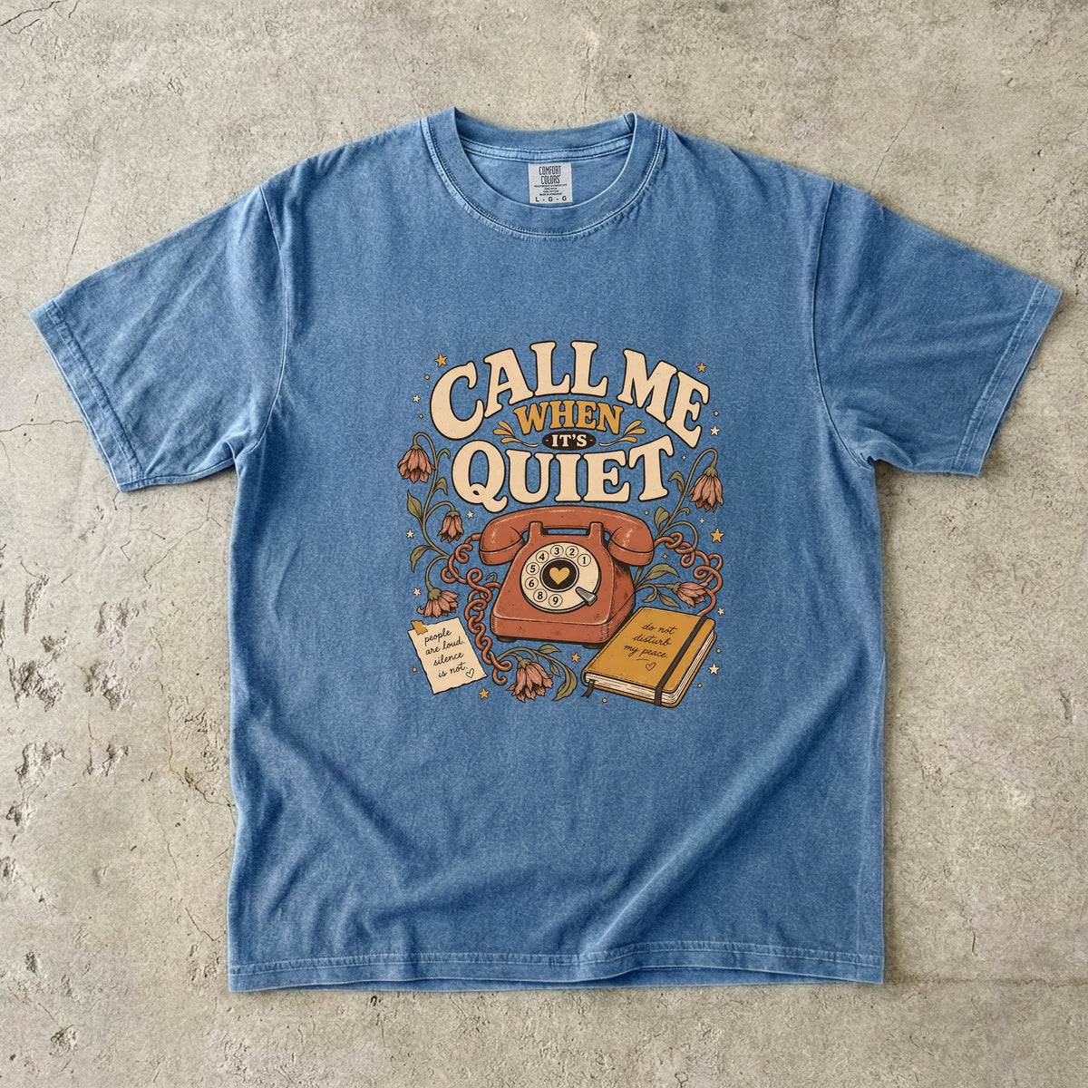 Funny Introvert Phone T-Shirt for Women -Comfort Colors T-shirt